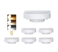 Ampoules LED GX53, 7W GX53 LED 3000K/4000K/6000K 700LM, AC 220-240V Pas de Variation Pas de Clignotement, 6 Pièces