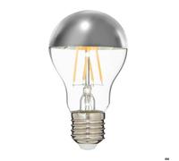 Ampoules LED ""Metal"" argenté D6cm E27 - Atmosphera createur d'interieur