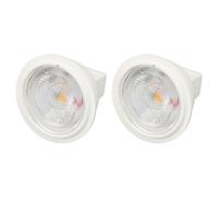 Ampoules LED MR11, 2 ampoules de projecteur haute luminosité AC12V 3W 300LM, ampoules de paysage LED à angle de faisceau de 36 ° avec aluminium recouvert de plastique pour les (Lumière chaude)