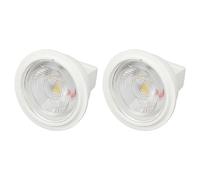 Ampoules LED MR11, 2 ampoules de projecteur haute luminosité AC12V 3W 300LM, ampoules de paysage LED à angle de faisceau de 36 ° avec aluminium recouvert de plastique pour les (Lumière froide)