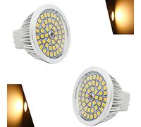 Ampoules LED MR16, 2800-3200K blanc chaud, 6W GU5.3 MR16 AC 12V DC 12V Spotlight, non dimmable, angle de faisceau de degrés angle de lumière pour paysage, encastré, éclairage sur rail chambre