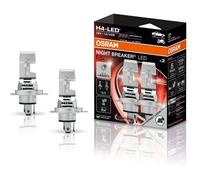 Ampoules LED OSRAM NIGHT BREAKER H4 450 - Luminosité 450% supérieure, 6000K