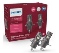 Ampoules LED - PHILIPS - H4/H19 - 6000 K - +80% luminosité - Lot de 2