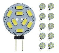 Ampoules LED Pocketmant Dimmable G4, 20W, remplacement pour lampe halogène, ampoules CC 12V 200LM G4, paquet de 10, blanc froid [Classe énergétique A +]