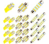 Ampoules LED T10 12V 3W Haute pour luminosité Pur Ampoules LED(Yellow) | pur 6500K, vision claire, intérieur pour voiture, van, pour camping-car, remplacement halogène