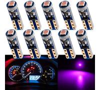 Ampoules LED T5 Rose W1.2W W2.3W pour Tableau de Bord 3030 SMD 60 Lumen DC 12V