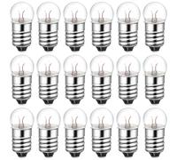 Ampoules Miniatures E10 en Verre 50 Pièces pour Expériences Électriques