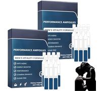 Ampoules Performance, Gouttes retardatrices pour hommes, Montrez votre charme masculin, Améliorez votre vitalité, Confiance absolue, Action rapide (2 Pièce)