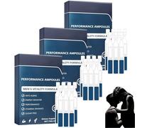 Ampoules Performance, Gouttes retardatrices pour hommes, Montrez votre charme masculin, Améliorez votre vitalité, Confiance absolue, Action rapide (3 Pièce)