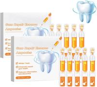Ampoules pour traitement de réparation bucco-dentaire, Essence de soin bucco-dentaire et gingival, Nettoyage en profondeur des dents, taches jaunes et tartre