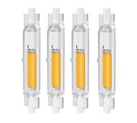 Ampoules R7S LED 78mm Dimmable 15w, Ampoule LED R7S 15W Équivalent à Lampe Halogène 100W 150w, R7S LED Ampoule Blanc Naturel 4000K, 1500LM, Sans Scintillement, Éclairage à Faisceau 360°, Lot de 4