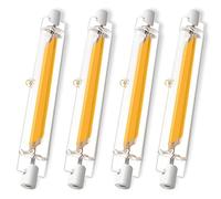 Ampoules R7S LED 78mm Dimmable, Ampoule LED R7S 10W Équivalent à Lampe Halogène 100W, Sans Scintillement,R7S LED Ampoule Blanc Froid 6000K 1000LM,Éclairage à Faisceau 360°,AC 220-240V,Paquet de 4