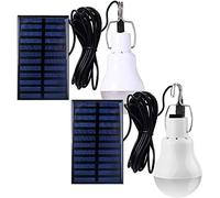 Ampoules solaires d'extérieur et d'intérieur pour poulailler, lampes LED à énergie solaire pour abri de jardin, lampes de camping pour tente