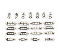 Ampoules universelles à LED de voiture 23 pièces lumière blanche T10 5W 5050 puce basse consommation pour lampe intérieure de porte de plaque d'immatriculation