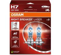 Ampoules voiture H7, 12V, 55W, PX26d, Night Breaker Laser (2pcs)