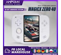 AMPOWN ZERO 40 Console de jeu portable 4 ''IPS écran multi-touch Android A133P Magicx Zero40 WiFi Support moteur de Vibration pour NDS Noir