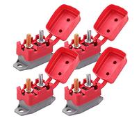 Ampper Disjoncteur à réinitialisation automatique DC 12 V - 24 V avec boulon de protection pour automobile et plus encore (15 A, 4 pièces)