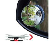 Ampper Rétroviseur d'angle Mort 2" Rond, lentille Ajustable en Verre HD Convexe Grand Angle pour Voiture SUV à Montage Universel, Pack de 4