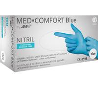 AMPri 100x gants jetables Med Comfort Blue taille M bleu - 01192-M