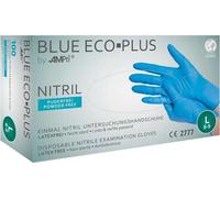 AMPri Gants à usage unique nitrile, BLUE ECO PLUS, non poudrés, taille S