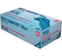 AMPri Gants à usage unique nitrile, MED COMFORT BLUE, non poudrés, taille XL