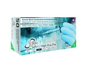 AMPRI Gants jetables nitrile, HIGH RISK PRO, sans poudre, taille 2XL Quantité:1