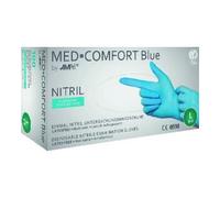 AMPRI MED COMFORT BLUE Gants jetables nitrile, sans poudre, taille S Quantité:1