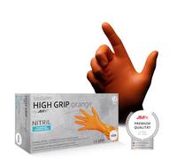 AMPRI Solidsafetyafety High Grip Orange Nitril Nitril Protection chimique Gants S - xxl