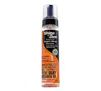 Ampro Shine-n-Jam Supreme Hold Foam Wrap Mousse - Fortified with Silk Proteins - Gives Your Styles Definition - Alcohol-Free Formula Conditions Hair with Provitamin B and African Extracts - 236.5 ml