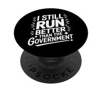 Amputé, Je Cours Toujours Mieux Que Le Gouvernement PopSockets PopGrip Adhésif
