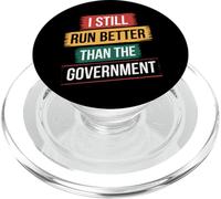 Amputé, Je Cours Toujours Mieux Que Le Gouvernement PopSockets PopGrip pour MagSafe