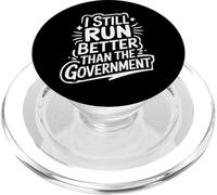 Amputé, Je Cours Toujours Mieux Que Le Gouvernement PopSockets PopGrip pour MagSafe