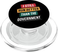 Amputé, Je Cours Toujours Mieux Que Le Gouvernement PopSockets PopGrip pour MagSafe