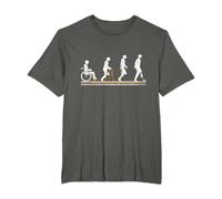 Amputé Prothèse de jambe en fauteuil roulant Amputé Amputé T-Shirt