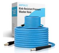 Ampvolts Tuyau Haute Pression en Caoutchouc Anti-Torsion 10 m pour Karcher | Caoutchouc flexible anti-torsion, 248 bar/3600 PSI, résistant aux intempéries, bleu, remplacement pour Karcher K2-K7