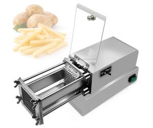 AMQYDT Coupe-Frites éLectrique, Coupe-Chips Professionnel en Acier Inoxydable, Lames Interchangeables 8/10/12/15 Mm (en Option) pour des Frites Uniformes. Carottes