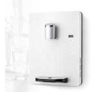 AMQYDT Fontaine À Eau Murale, Distributeur d'eau Alimenté par Le Réseau, Chauffe-Eau 30 L/h, Sécurité Enfant Électronique Et Écran Tactile, Entrée d'eau 0,1-0,4 MPa pour Bureaux Et Hôtels