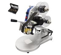 AMQYDT Imprimante de Codes de Date à Chaud, Machine de Codage de Dates, codeuse à Ruban électrique avec température réglable et boîte à caractères Manuelle pour emballages Souples en Film Plastique