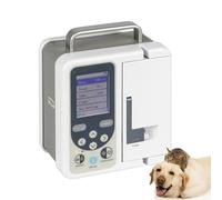 AMQYDT Pompe à Perfusion vétérinaire Portable, Pompe à seringue Portable pour Animaux, Perfusion IV réglable et de Haute précision avec écran LCD 2,8 Pouces, débit KVO 1 ML/h, pour Chiens