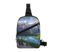 AMREWQYL Banff National Park Sac à bandoulière imprimé