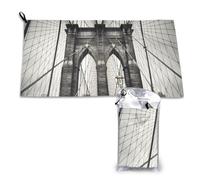 AMREWQYL Brooklyn Bridge Serviette à séchage rapide Imprimé 40,6 x 80 cm