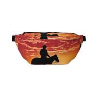 AMREWQYL Cowboy West Sac banane décontracté avec imprimé, noir, One Size