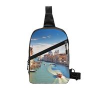 AMREWQYL Grand Canal In Italy Sac à bandoulière imprimé