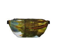 AMREWQYL Lake District National Park Sac banane décontracté avec imprimé, noir, One Size