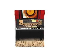 AMREWQYL Music Studio Étui à monnaie en cuir imprimé avec bouton-pression, blanc, One Size, Porte-monnaie