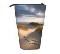 AMREWQYL Pochette de rangement télescopique imprimée Beach dunes