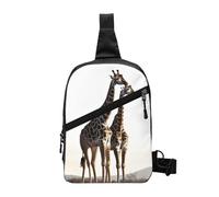 AMREWQYL Sac à bandoulière imprimé girafe africaine
