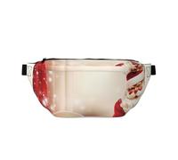 AMREWQYL Sac banane imprimé Merry Christmas2 - Style décontracté, noir, One Size