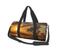 AMREWQYL Sac de voyage imprimé Last Sun Rays Sac de voyage décontracté