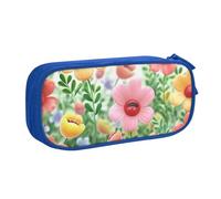 AMREWQYL Trousse à crayons avec imprimé floral heureux